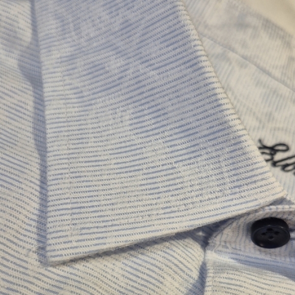 Tasso Elba Long Sleeve Button Down Light Blue Mens Dress Shirt XXL - Picture 1 of 14